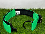 Collar con hebilla informativa de 2" (múltiples líneas de texto)