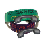 Collar con hebilla informativa de 2" (múltiples líneas de texto)
