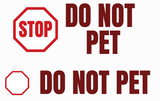 "Do Not Pet" Themed Collar
