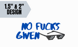"No Fucks Given" Themed Collar