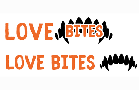 "Love Bites" Theme Collar