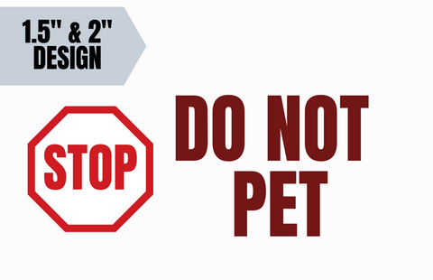 "Do Not Pet" Themed Collar