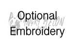 Optional Embroidery (do not remove)