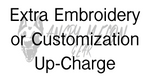 Extra Embroidery or Customization Up-Charge